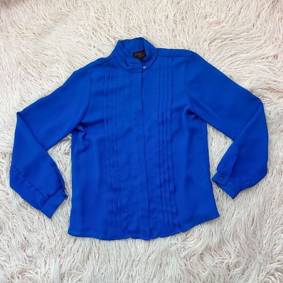 Vintage Tops - Vintage Pleated Blouse